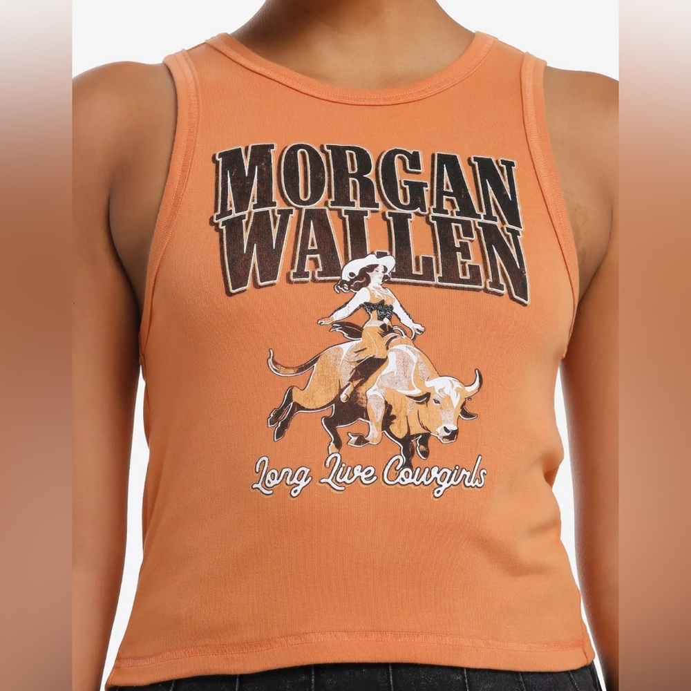 NWT Morgan Wallen Long Live Cowgirls Girls Crop Tank Top Hot Topic Size 3X